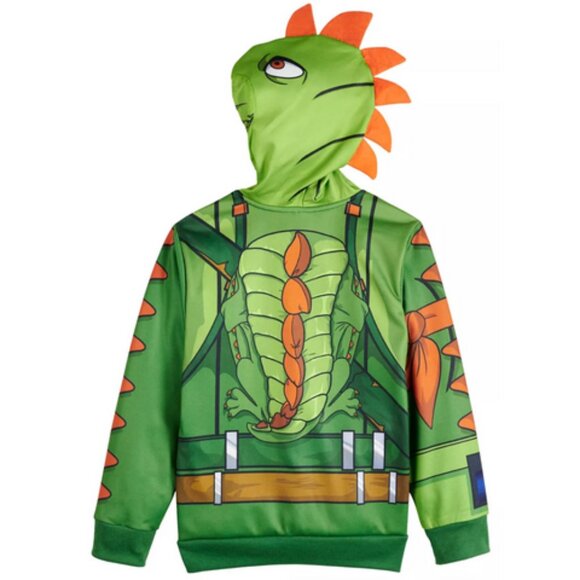 Fortnite REX Zip-Up Sweatshirt Jacket Epic Games Hoodie T-Rex Dinosaur M NEW - Picture 2 of 16